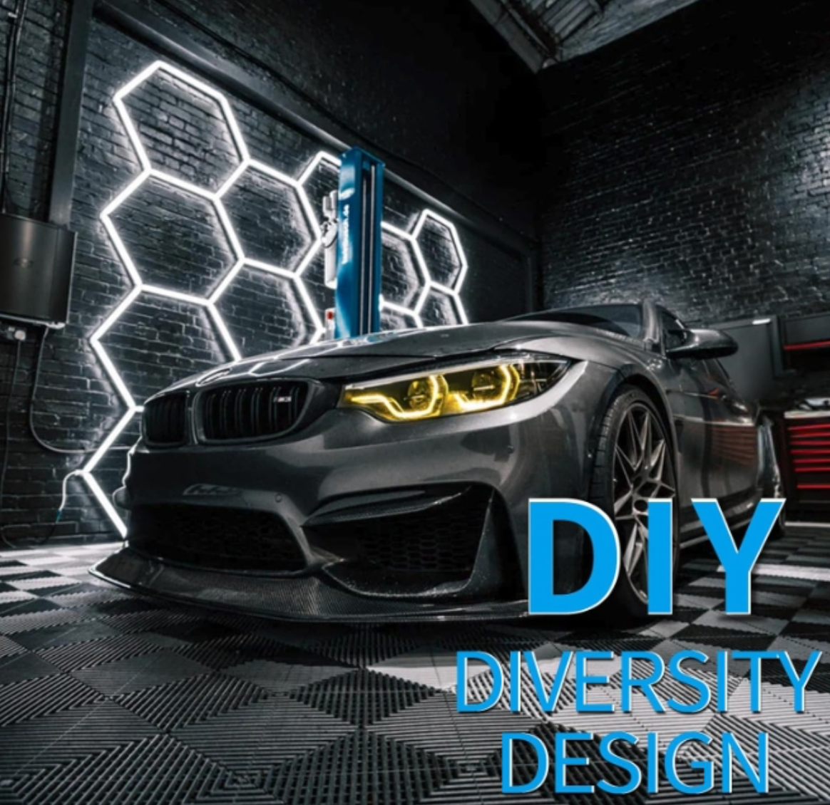 Hexagon LED Garage Light: 25 Pack Updated Bigger Size, 26400LM Super Bright Car Detailing Ceiling LED Shop Light for Warehouse