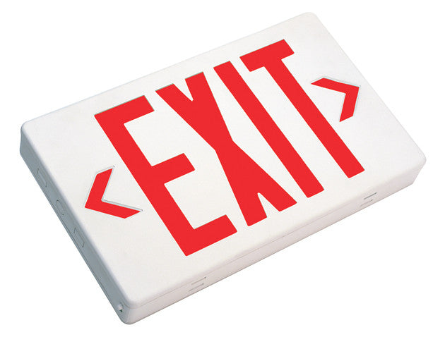 Red, NiCad, White Thermoplastic LED Exit Sign