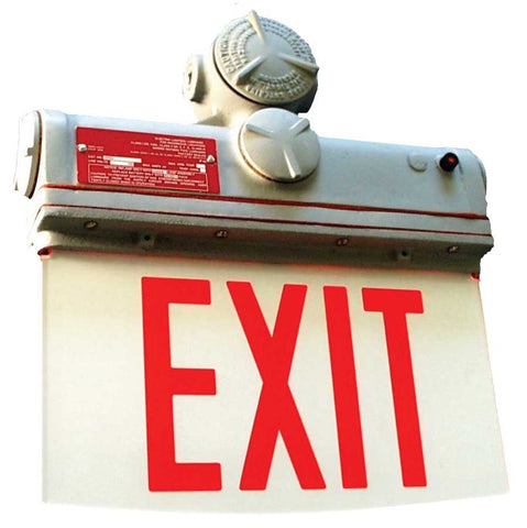 Explosion Proof LED Edge Lit Exit Sign
